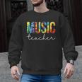 Music Teacher Tie Dye Appreciation Day Hello Back To School Men Women Men Graphic Sweatshirt, trending gift Music Teacher Tie Dye Appreciation Day Hello Back To School Men Women Men Graphic Sweatshirt, trending gift
