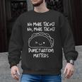 No More Tacos Punctuation Matters Taco English Teacher Men Graphic Sweatshirt, English Teacher Gifts, trending gift