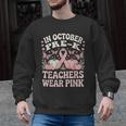 In October Pre-K Teachers Wear Pink Ribbon Breast Cancer Men Graphic Sweatshirt, trending gift