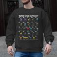 Outer Space Alphabet Kindergarten Teachers 1st Day Of School Men Graphic Sweatshirt, trending gift