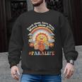Paraprofessional Para Life Sun Flower Teacher Back To School Men Graphic Sweatshirt, trending gift