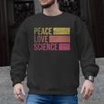 Peace Love Science Lovers Math Chemistry Teacher Men Graphic Sweatshirt, Science Teacher Gifts, trending gift Peace Love Science Lovers Math Chemistry Teacher Men Graphic Sweatshirt, Science Teacher Gifts, trending gift
