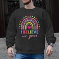 Rainbow I Believe In You Teacher Testing Day Men Graphic Sweatshirt, trending gift Rainbow I Believe In You Teacher Testing Day Men Graphic Sweatshirt, trending gift