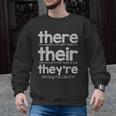 There Their They'Re English Grammar Teacher Humor Men Graphic Sweatshirt, English Teacher Gifts, trending gift