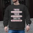 There Their They'Re Teacher English Grammar Police Men Graphic Sweatshirt, English Teacher Gifts, trending gift