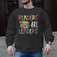 Readers Are Leaders Reading Book Lover Teacher Women Men Kid Men Graphic Sweatshirt, trending gift