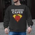 Real Superheroes Don't Wear Capes Teacher Shirt Teaching Te Men Graphic Sweatshirt, trending gift
