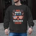 Red & Blue Teacher Crew Shirt 4th Of July Sunglasses Men Graphic Sweatshirt, trending gift Red & Blue Teacher Crew Shirt 4th Of July Sunglasses Men Graphic Sweatshirt, trending gift