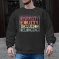 Retro Diversity Equity Inclusion Belonging DEIB Teacher Men Graphic Sweatshirt, trending gift Retro Diversity Equity Inclusion Belonging DEIB Teacher Men Graphic Sweatshirt, trending gift