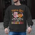 Retro Fall In Love With Learning Pumpkin Autumn Teacher Men Graphic Sweatshirt, trending gift