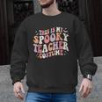 Retro Halloween This Is My Spooky School Teacher Costume Men Graphic Sweatshirt, trending gift Retro Halloween This Is My Spooky School Teacher Costume Men Graphic Sweatshirt, trending gift