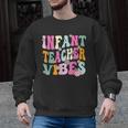 Retro Infant Teacher Vibes Women Daycare Teacher Men Graphic Sweatshirt, trending gift Retro Infant Teacher Vibes Women Daycare Teacher Men Graphic Sweatshirt, trending gift
