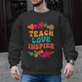 Retro Teach Love Inspire Back To School Teachers Men Graphic Sweatshirt, trending gift