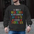 I Run Marathon Just Kidding I Chase Toddlers Teacher Men Graphic Sweatshirt, trending gift