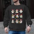 Santa Ghost Reading Books Christmas Library Teacher Men Graphic Sweatshirt, trending gift
