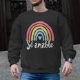 Sé Amable Spanish Bilingual Teacher Be Kind Boho Rainbow Men Graphic Sweatshirt, trending gift