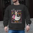 Silly Goose Teacher Club Animal Lover Groovy Teacher Men Graphic Sweatshirt, Groovy Teacher Gifts, trending gift