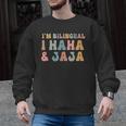 Spanish Teacher Groovy I'm Bilingual I Haha And Jaja Men Graphic Sweatshirt, Groovy Teacher Gifts, trending gift Spanish Teacher Groovy I'm Bilingual I Haha And Jaja Men Graphic Sweatshirt, Groovy Teacher Gifts, trending gift