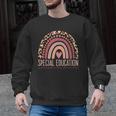 Special Education Shirt Teacher SPED Leopard Boho Rainbow Men Graphic Sweatshirt, trending gift Special Education Shirt Teacher SPED Leopard Boho Rainbow Men Graphic Sweatshirt, trending gift