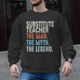 Substitute Teacher Man The Myth The Legend Appreciation Day Men Graphic Sweatshirt, trending gift Substitute Teacher Man The Myth The Legend Appreciation Day Men Graphic Sweatshirt, trending gift