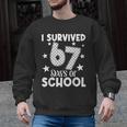 I Survived 67 Days Of School Teachers Students Men Graphic Sweatshirt, trending gift I Survived 67 Days Of School Teachers Students Men Graphic Sweatshirt, trending gift