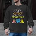 I Teach Cutest Little Monsters Halloween Teacher Men Women Men Graphic Sweatshirt, trending gift
