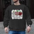 Teach Love Inspire Pre-k Teacher Apple Leopard Red Plain Men Graphic Sweatshirt, trending gift