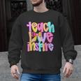 Teach Love Inspire Preppy Back To School Teacher Women Men Graphic Sweatshirt, trending gift Teach Love Inspire Preppy Back To School Teacher Women Men Graphic Sweatshirt, trending gift