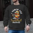 I Teach The Sweetest Duckies Teacher Rubber Duck Teaching Men Graphic Sweatshirt, trending gift I Teach The Sweetest Duckies Teacher Rubber Duck Teaching Men Graphic Sweatshirt, trending gift