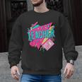 Teacher 90s Retro Colorful Teacher Of The 90s Back To School Men Graphic Sweatshirt, 90s Teacher Gifts, trending gift Teacher 90s Retro Colorful Teacher Of The 90s Back To School Men Graphic Sweatshirt, 90s Teacher Gifts, trending gift