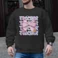 Teacher Bow Pencil Flowers Teacher Back To School Men Graphic Sweatshirt, trending gift Teacher Bow Pencil Flowers Teacher Back To School Men Graphic Sweatshirt, trending gift
