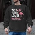 This Teacher Loves Her Flock Teaching Flamingo Girl Men Graphic Sweatshirt, trending gift