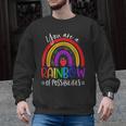 Teacher You Are a Rainbow Of Possibilities Funny Men Graphic Sweatshirt, trending gift Teacher You Are a Rainbow Of Possibilities Funny Men Graphic Sweatshirt, trending gift