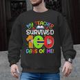 My Teacher Survived 100 Days Of Me 100 Days Of School Men Graphic Sweatshirt, trending gift My Teacher Survived 100 Days Of Me 100 Days Of School Men Graphic Sweatshirt, trending gift