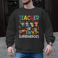 Teacher Of Tiny Superheroes Teach 100th Day Of School Men Women Girls Kids Men Graphic Sweatshirt, trending gift Teacher Of Tiny Superheroes Teach 100th Day Of School Men Women Girls Kids Men Graphic Sweatshirt, trending gift