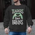 Teachers Love Brains Halloween Costume Trick Treat Zombie Men Graphic Sweatshirt, trending gift Teachers Love Brains Halloween Costume Trick Treat Zombie Men Graphic Sweatshirt, trending gift