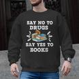 Teachers Red Ribbon Week Say No To Drugs Say Yes To Books Men Graphic Sweatshirt, trending gift Teachers Red Ribbon Week Say No To Drugs Say Yes To Books Men Graphic Sweatshirt, trending gift