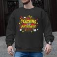 Teaching Is My Superpower Retro Comic Teacher Men Graphic Sweatshirt, trending gift