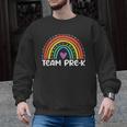 Team Pre-K Teacher Crew Squad Hello Back School Graduation Men Graphic Sweatshirt, trending gift