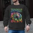 Tie Dye Teaching Social Studies Is My Jam Sunglasses Teacher Men Graphic Sweatshirt, trending gift