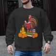 Turkey Reading Books Fall Thanksgiving Teacher Book Men Graphic Sweatshirt, trending gift Turkey Reading Books Fall Thanksgiving Teacher Book Men Graphic Sweatshirt, trending gift