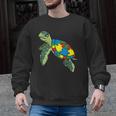 Turtle Puzzle Pieces For Autism Awareness Kids Women Teacher Men Graphic Sweatshirt, trending gift