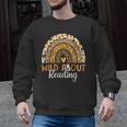 Wild About Reading Teacher Back To School Leopard Rainbow Men Graphic Sweatshirt, trending gift Wild About Reading Teacher Back To School Leopard Rainbow Men Graphic Sweatshirt, trending gift