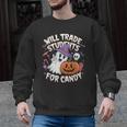 Will Trade Students For Candy Halloween Teacher Men Graphic Sweatshirt, trending gift Will Trade Students For Candy Halloween Teacher Men Graphic Sweatshirt, trending gift