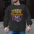 Will Trade Students For Candy Teacher Halloween Costume Men Graphic Sweatshirt, trending gift