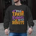 Will Trade Students For Donuts Halloween Teacher Men Graphic Sweatshirt, trending gift