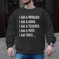 Woman Mom Teacher Wife TIRED T Shirt Cute Mom Teacher Shirts Men Graphic Sweatshirt, trending gift Woman Mom Teacher Wife TIRED T Shirt Cute Mom Teacher Shirts Men Graphic Sweatshirt, trending gift