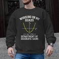 Working On My Quads Algebra Math Gym Teacher Men Graphic Sweatshirt, trending gift