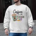Coffee Gives Me Teacher Power Teacher Elementary Women Men Graphic Sweatshirt, trending gift
