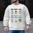 God Says Im Teacher Christian Back To School Religious Men Graphic Sweatshirt, trending gift